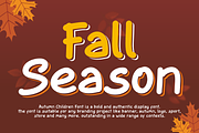 Autumn Children - Display Font, a Handwritten Font by QR Design Studio (Thumbnail 2 of 10)
