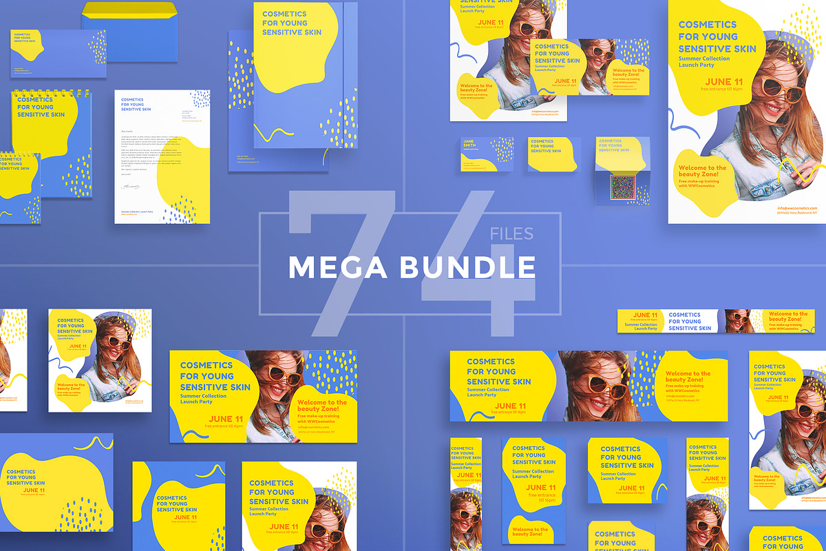 Mega Bundle | Cosmetic Skin, a Poster Template by Amber Graphics