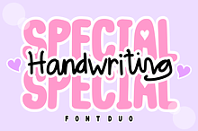 Special Handwriting -Modern Font Duo