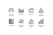 Graph And Diagram thin line icons, an Outline Icon by vectorstank (Thumbnail 3 of 6)