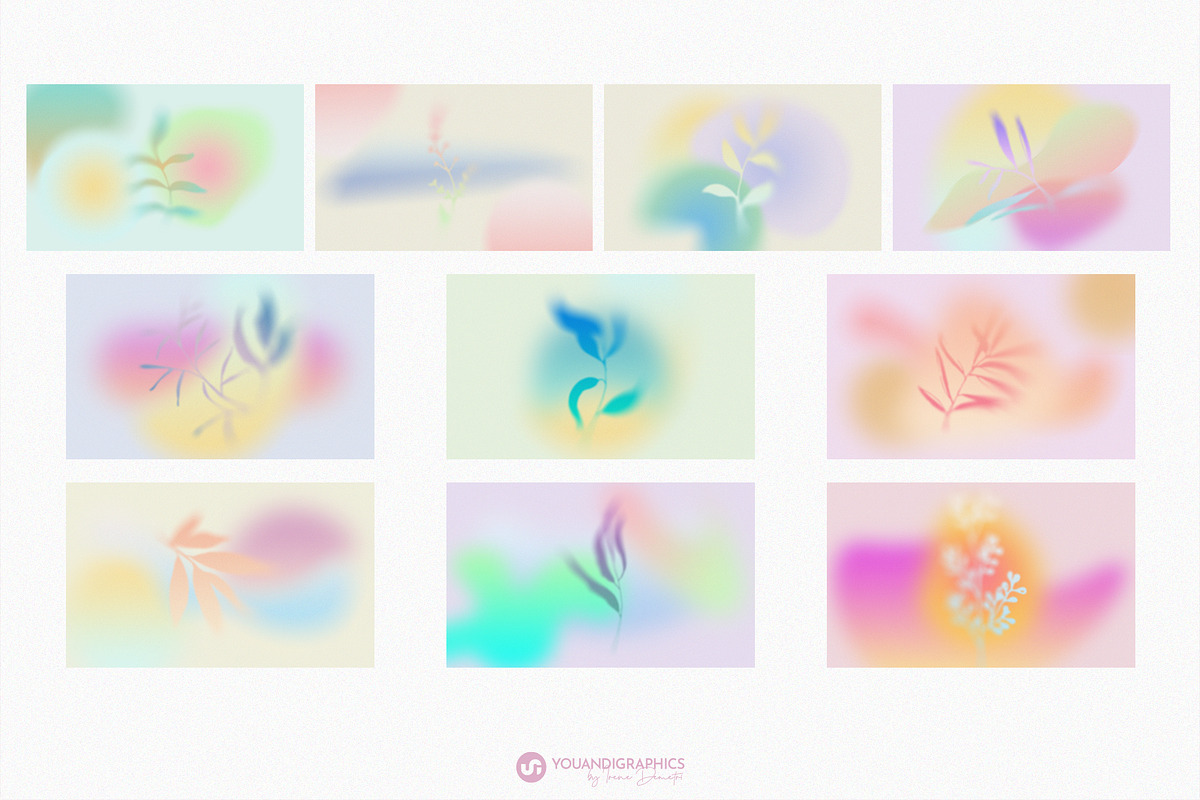 Colorful Grainy Gradient Backgrounds, a Texture Graphic by Youandigraphics (Photo 8 of 12)