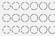 Set of Round Directional Arrows, an Outline Icon by hkmonir (Thumbnail 2 of 3)