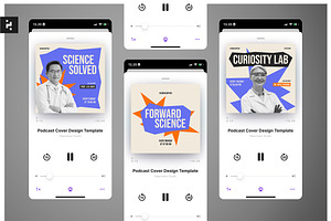Science Podcast Cover, a Social Media Template by Neermana