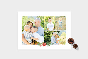 Christmas Photo Card Template -CD081