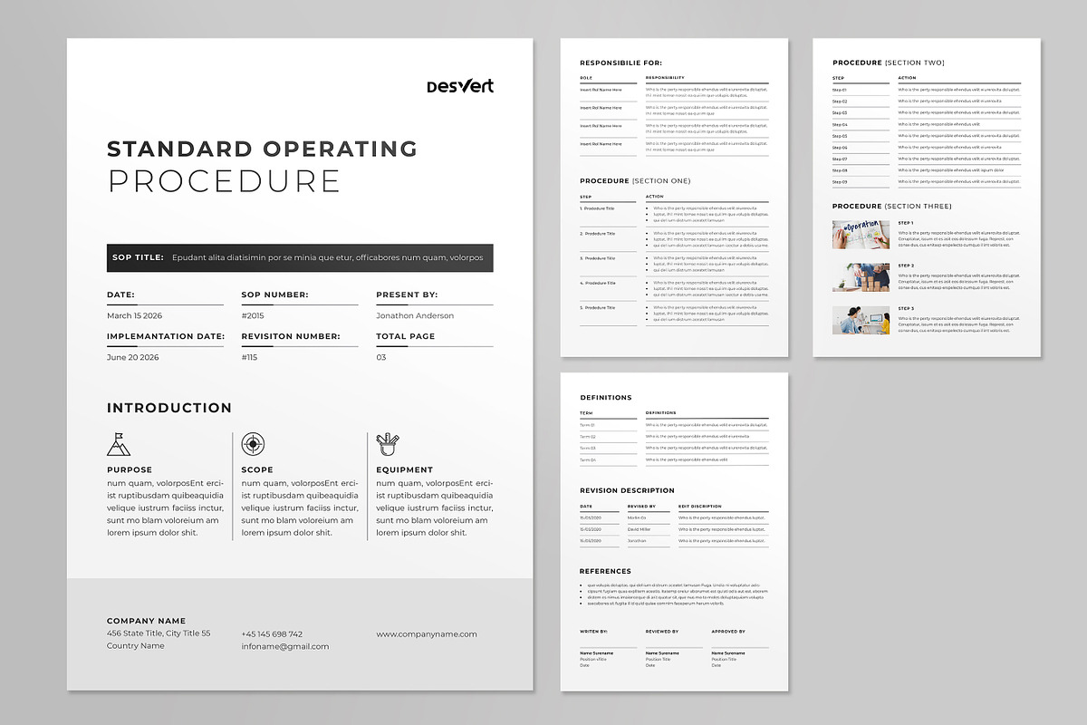 Standard Operating Procedure, SOP, a Stationery Template by Niofix (Photo 5 of 7)