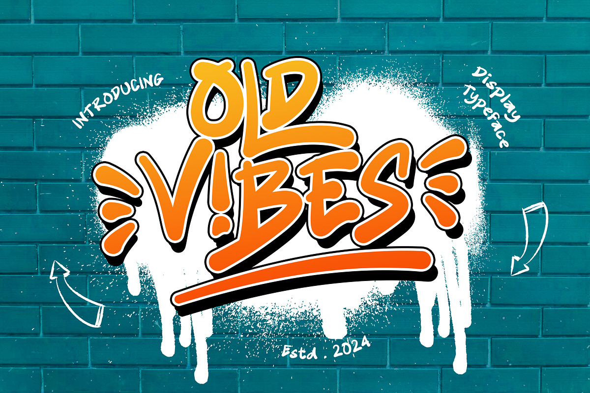 Old Vibes - Display Font, a Handwritten Font by ENATIVE (Photo 1 of 6)