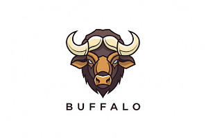 Buffalo Head Mascot, a Branding & Logo Template by Logocreative