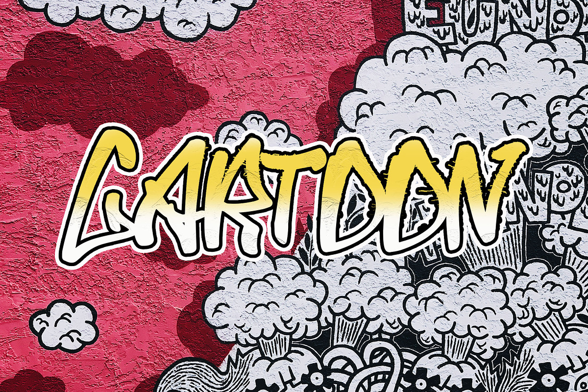 FABERK Graffiti Font, a Handwritten Font by NTC Graphic (Photo 3 of 9)