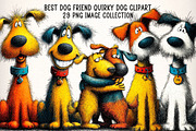 Best Dog Friend, Quirky Dog Clipart, an Illustration by Dream Creation (Thumbnail 1 of 8)