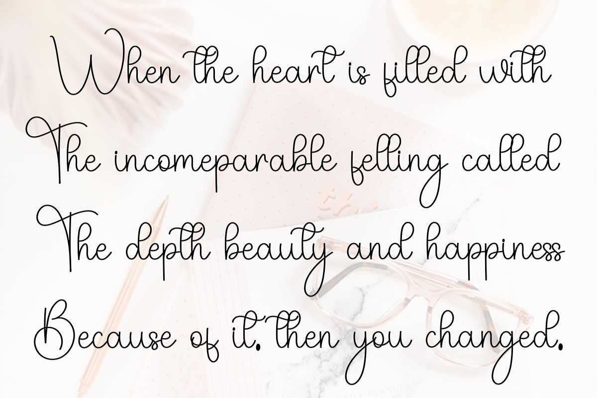 Blushing, a Handwritten Font by InermediaSTUDIO (Photo 5 of 7)
