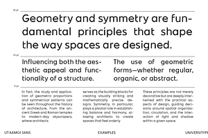 UT Kamoi Sans - A Geometric Sans