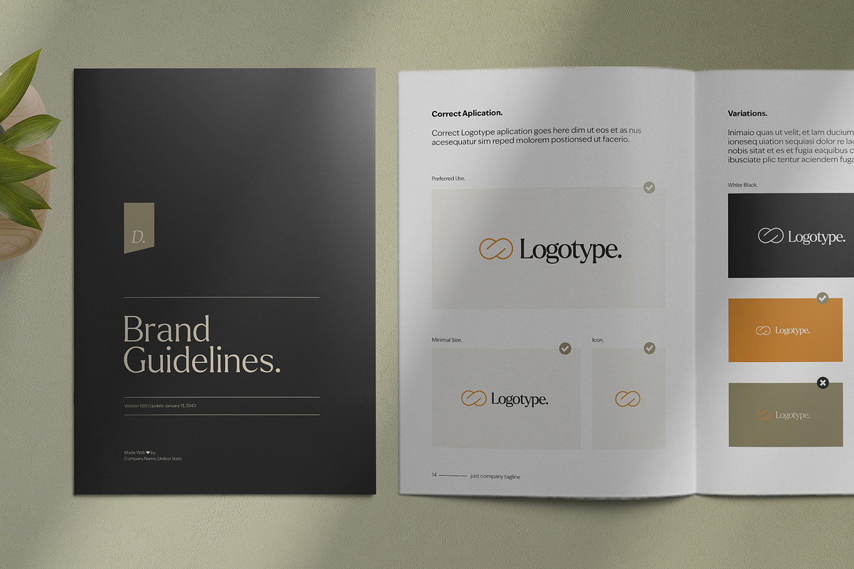 Brand Guidelines, a Brochure Template by broluthfi (Photo 1 of 8)