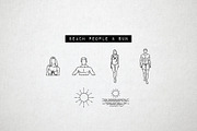 60 Summer Icons, Beach Icons Holiday, an Icon by Hatch Design Workshop (Thumbnail 6 of 10)