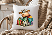 Whimsical Patriotic Cow Clipart, an Illustration by OK Design (Thumbnail 5 of 6)