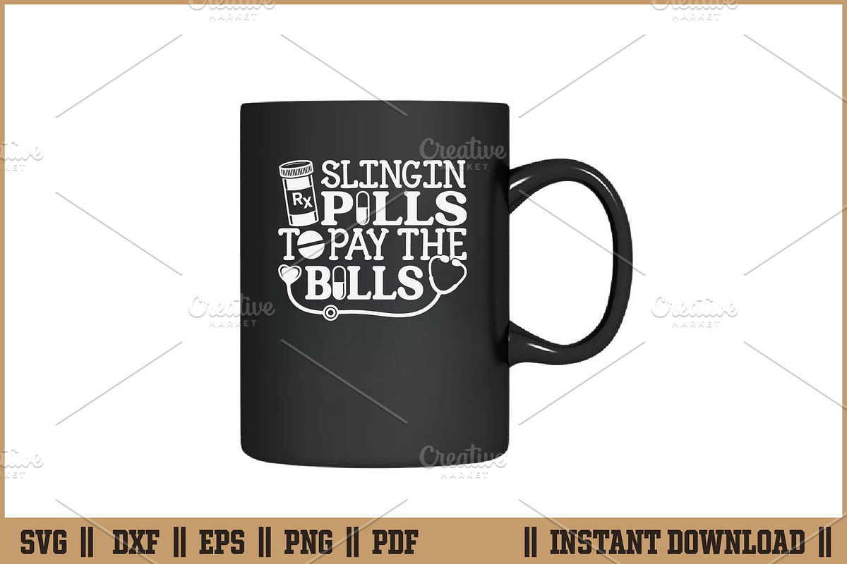 Slingin Pills To Pay The Bills SVG, a Seasonal Illustration by Handy Arts Studio (Photo 3 of 3)