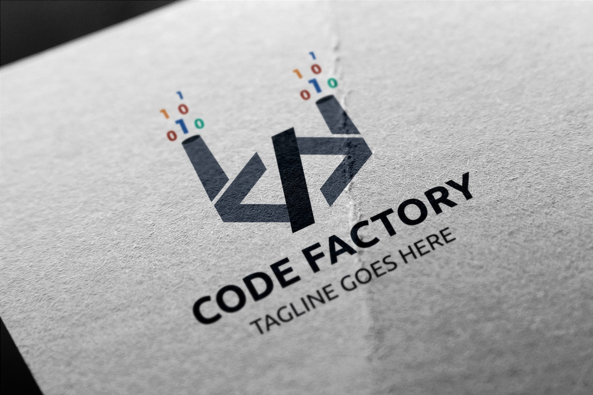 Code Factory Logo, a Branding & Logo Template by Design_Planet