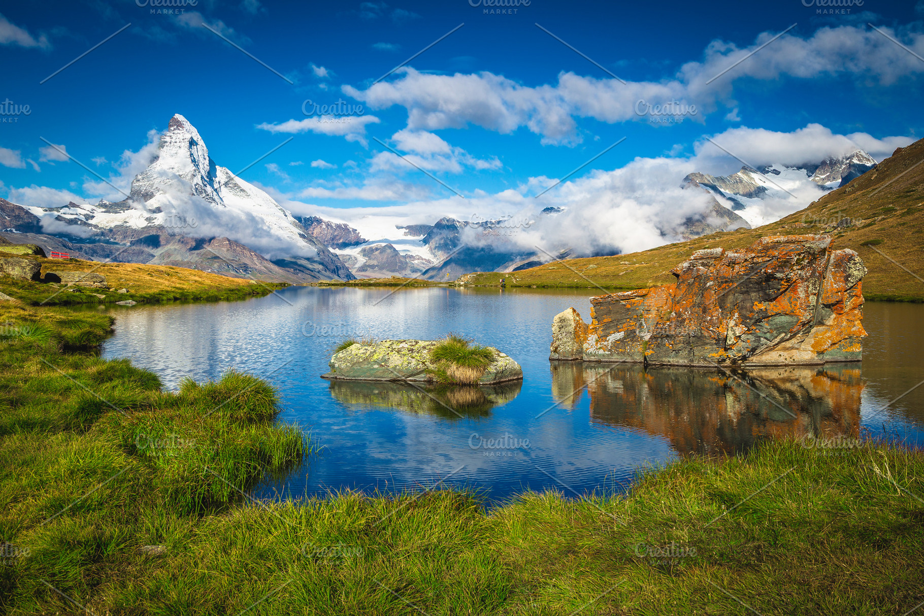 Beautiful view with Matterhorn, a Nature Photo by Alpine Dreams