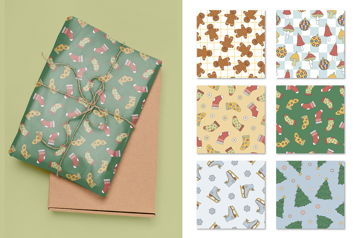 Groovy Christmas Collection, a Seasonal Illustration by yarynabo (Photo 8 of 9)
