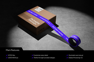 Post Packaging Mockups Kit