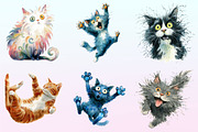 Surprised Funny Crazy Cat Clipart, a Graphic by CitraGraphics (Thumbnail 2 of 4)