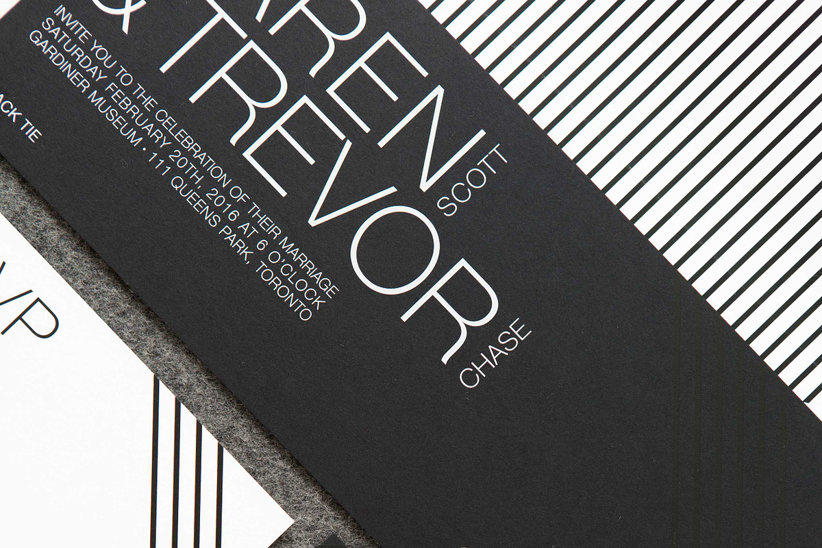 Black & White Stripes Wedding Suite, an Invitation Template by Laura K Invitations (Photo 6 of 6)
