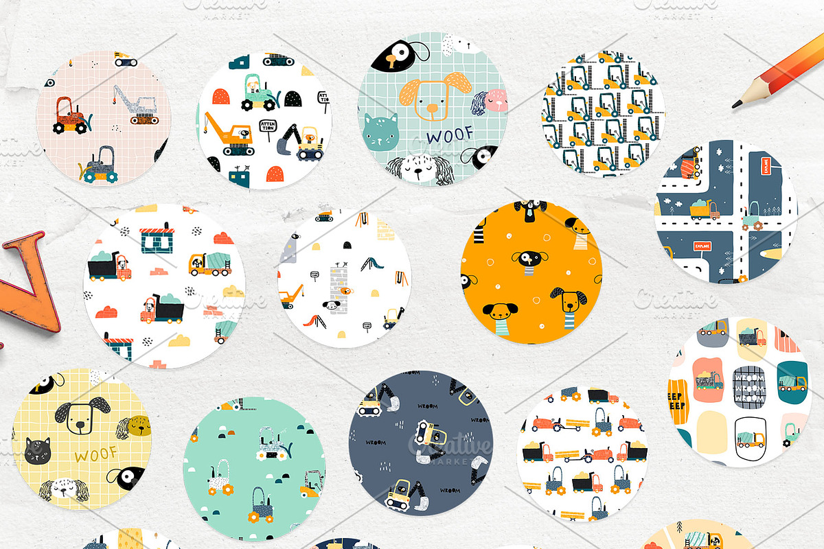 Beep-Beep, a Pattern Graphic by Viktoria Siarova (Photo 3 of 5)