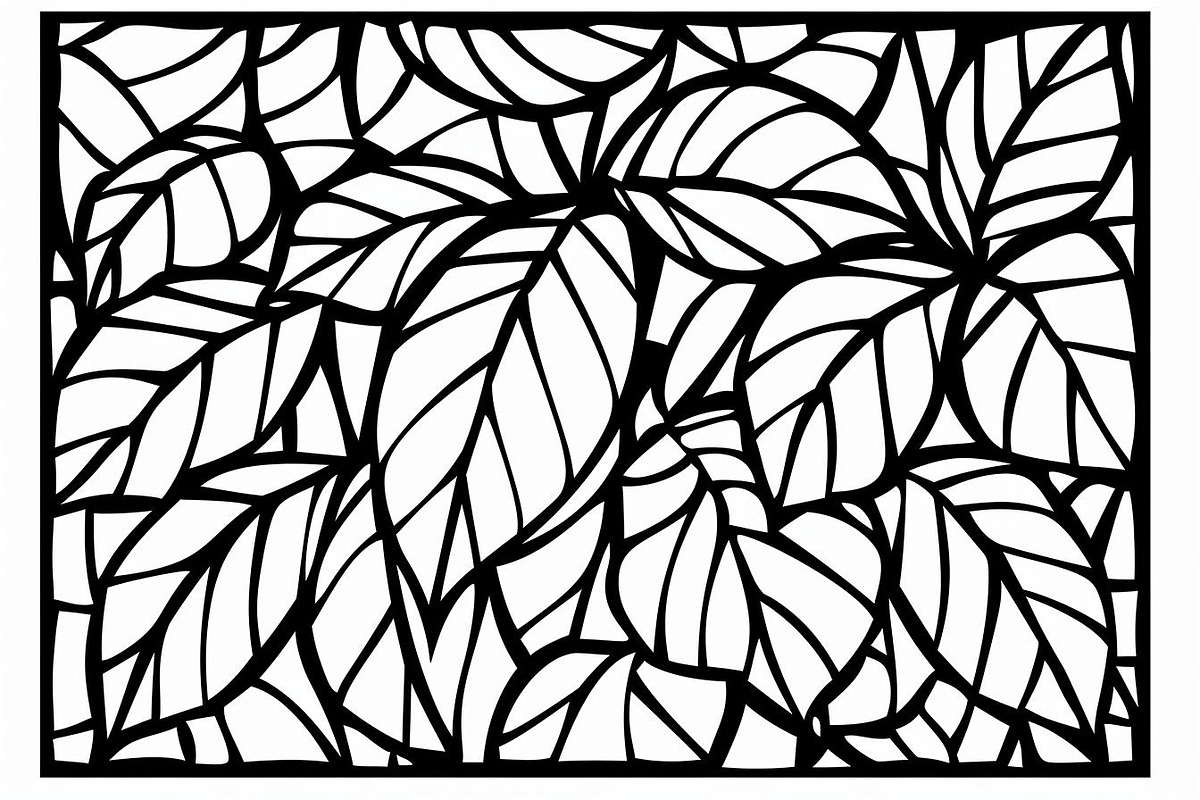 Intricate Botanical Leaf Pattern, an Illustration by Amazin_art (Photo 2 of 10)