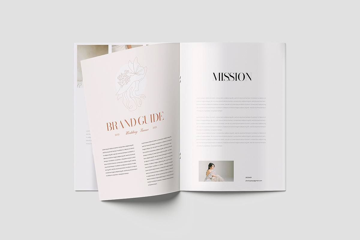Wedding Brand Guideline Template, a Brochure Template by TMint Play (Photo 3 of 8)