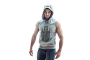 Sleeveless Hoodie Mock-Up, a Hoody Mockup by Freeman Studio (Thumbnail 13 of 17)