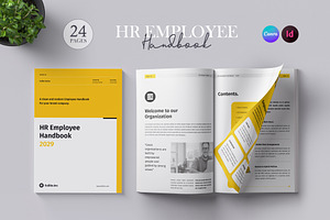 HR / Employee Handbook, a Brochure Template by Orcshape Studio