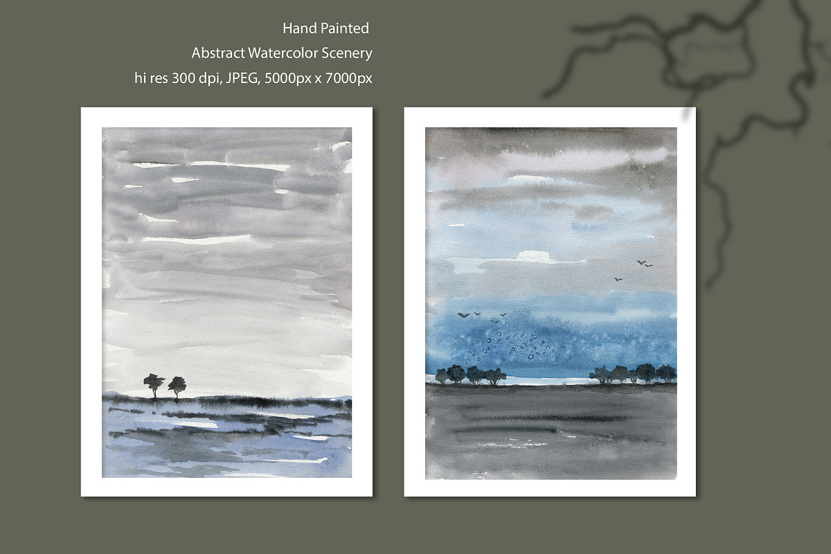 Intangible Scenery - watercolor art, a Background Graphic by Marmoris.Arts (Photo 27 of 34)