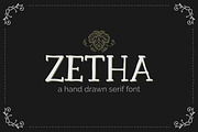 Zetha - a Hand Drawn Serif Font, a Serif Font by Kreanille Design (Thumbnail 4 of 4)