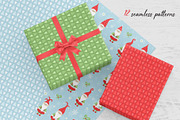 Merry Christmas seamless pattern, a Pattern Graphic by LartGraphics (Thumbnail 4 of 8)