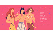 Breast cancer awareness month banner, a Healthcare Illustration by Good Studio (Thumbnail 1 of 3)