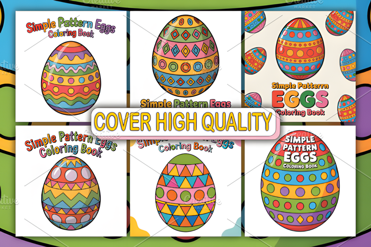 Simple Patten Eggs Coloring Book, a Seasonal Illustration by Coco Bloom (Photo 4 of 4)