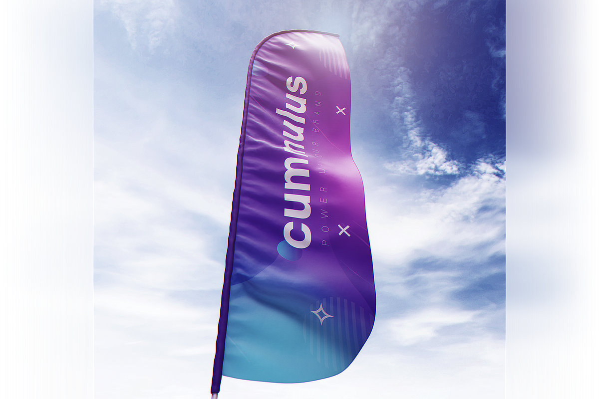 Quill Feather Bow Sail Flag MockUp, an Advertising Mockup by coloformia (Photo 3 of 15)