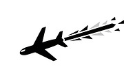 airplane travel silhouettes, an Illustration by Amazin_art (Thumbnail 27 of 31)
