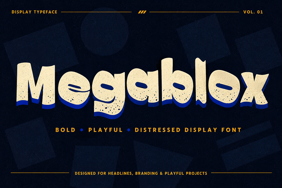 Megablox, a Slab Serif Font by Wow Magic (Photo 1 of 5)