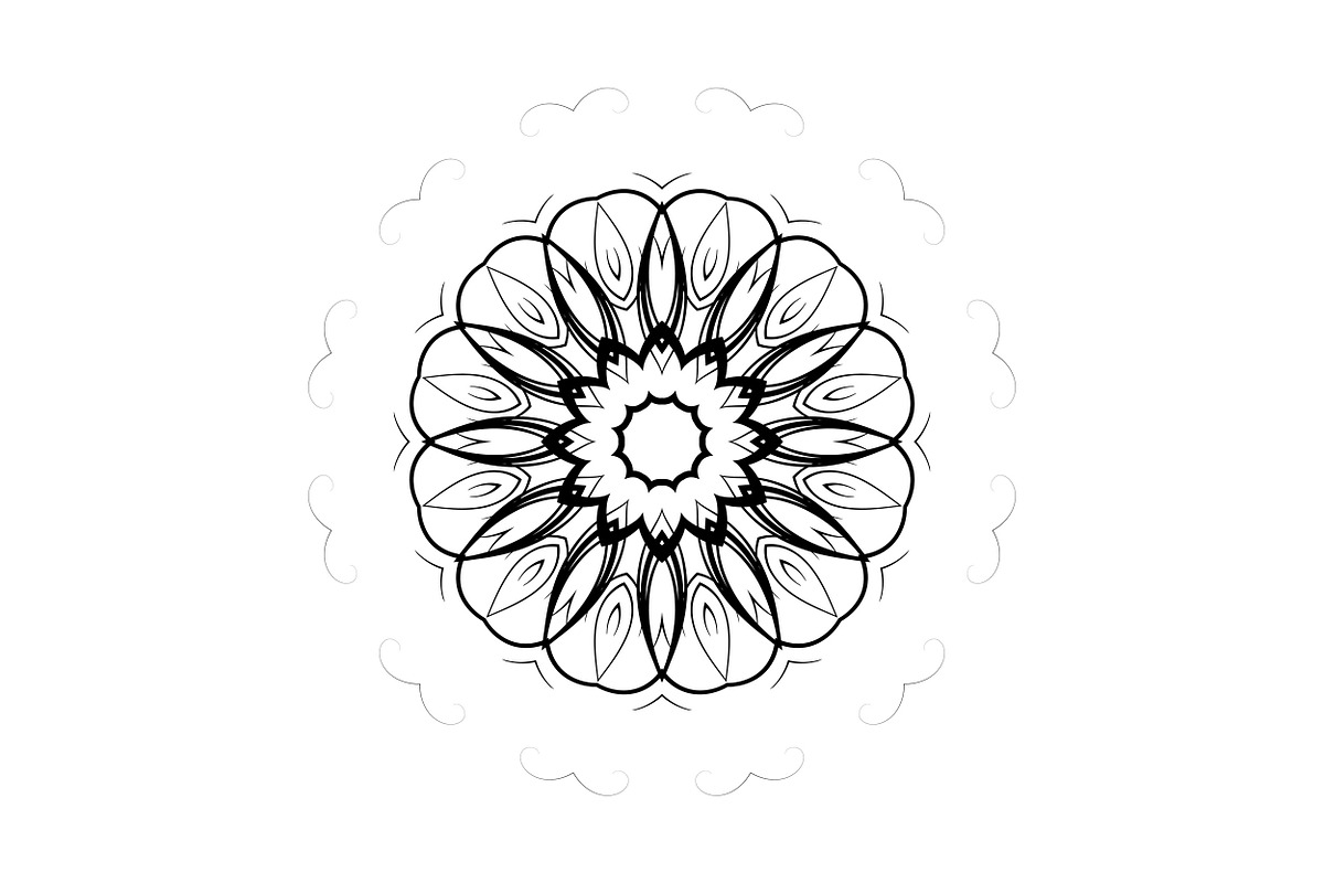 Decorative Mandala Digital Art Pack, a Decorative Illustration by NJ Himel (Photo 2 of 101)