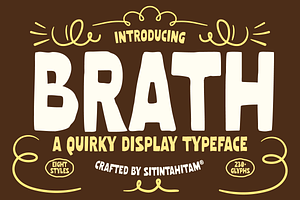 STH Brath Quirky Display Typeface