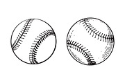 Baseball Ball Vector silhouette, an Object Graphic by Billah Hub (Thumbnail 3 of 3)