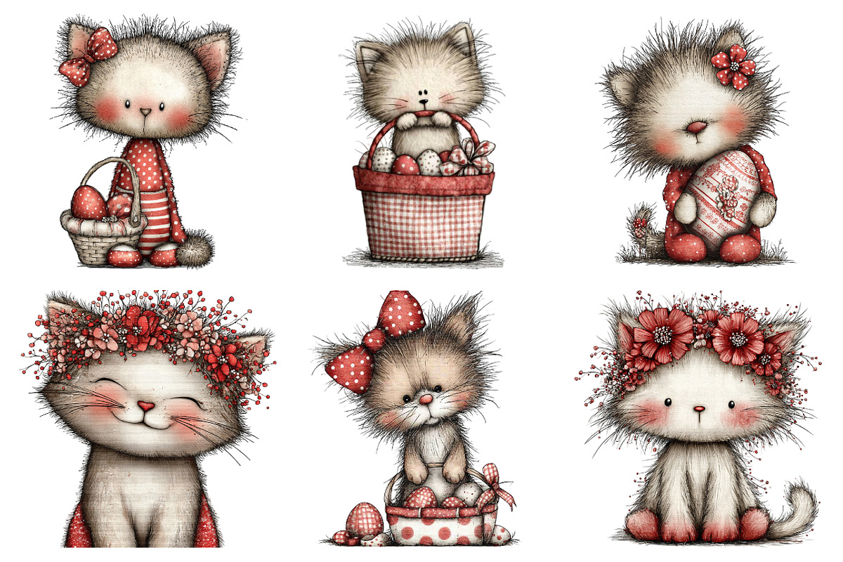 Cute Cat Easter Sublimation, an Illustration by designcity5 (Photo 2 of 5)