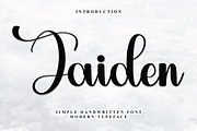 Jaiden, a Handwritten Font by InermediaSTUDIO (Thumbnail 1 of 7)
