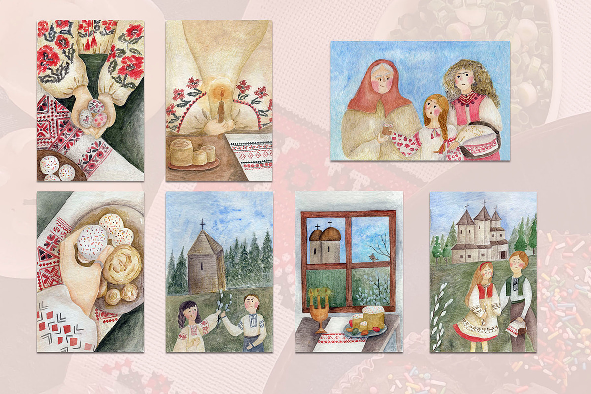 Ukrainian Easter, a Decorative Illustration by Katia Serdiuk (Photo 3 of 3)
