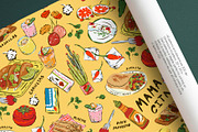 Mexican Plate Patterns and Graphic, a Food Illustration by Nansirins Studio (Thumbnail 3 of 6)