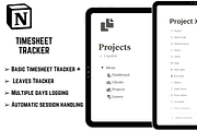 Timesheet Tracker - Notion Template, a Templates & Theme by 2 Nomazi (Thumbnail 3 of 5)