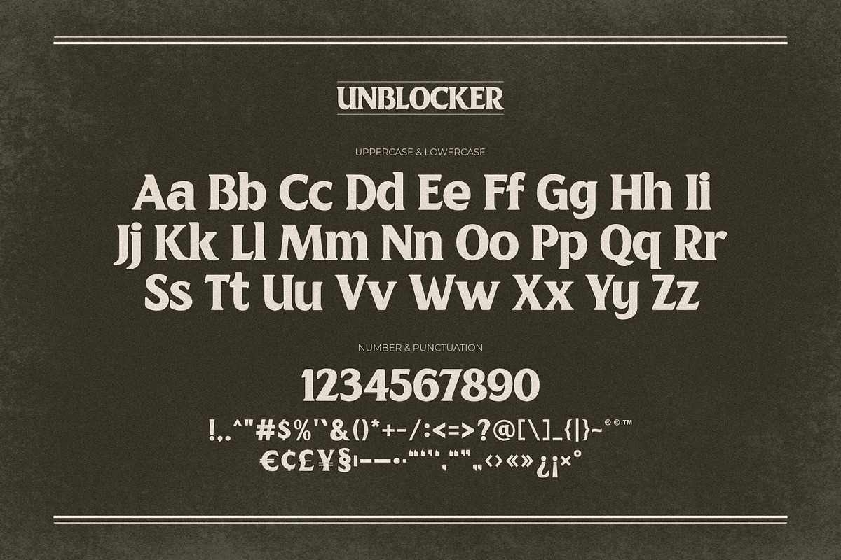 Unblocker - Headline Type, a Serif Font by ikiiko (Photo 6 of 7)