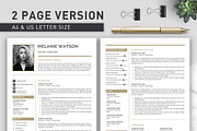 Resume Template CV + Cover Letter, a Resume Template by Klamp Studio (Thumbnail 3 of 10)