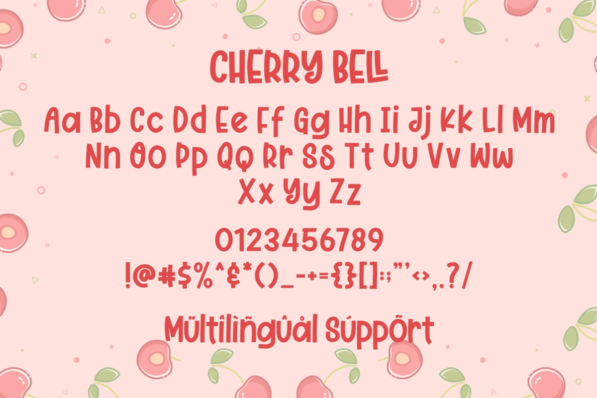 Cherry Bell - Freshty Font preview 6