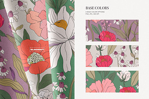 Chic Botanical Pattern And Graphics